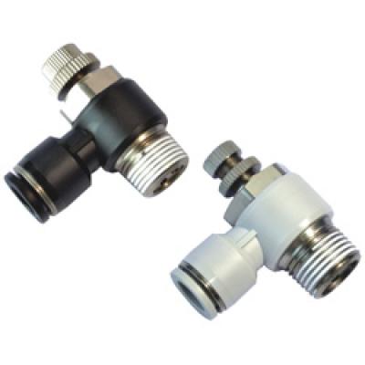 Van Tiết Lưu OD8 mm - PT1/8 Đen Airtac PSL801BD